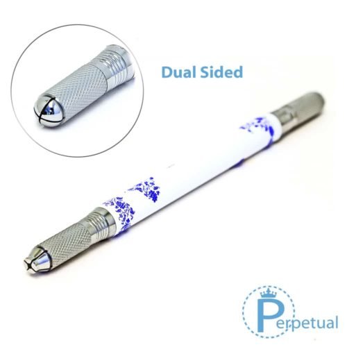 Perpetual permanent makeup microblading pen handle porcelain dual sided 3