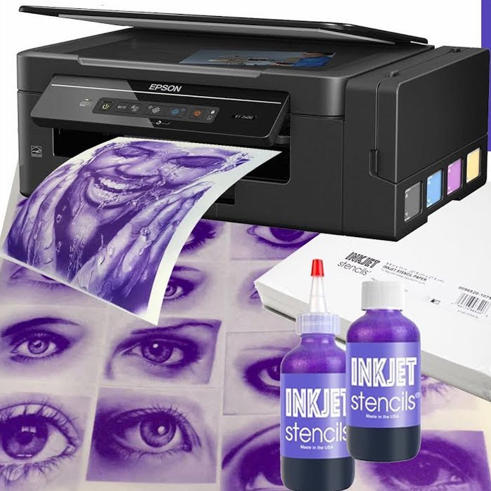 Bluerockt Black Wireless Tattoo Stencil Printer - Portable Rechargeable  Tattoo Transfer Machine Compatible with iOS Android /PC - Walmart.com